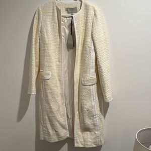 HOBBS LONDON Elva Coat Ivory Yellow